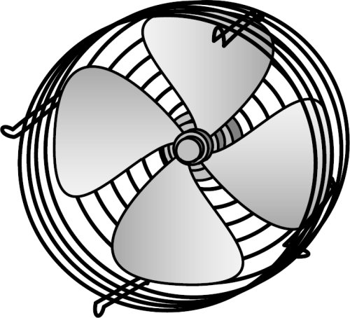 Ventilateur hélicoïdal d'un aérotherme SIROC série AE